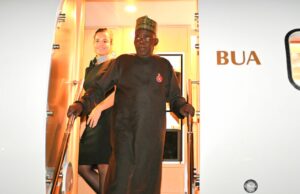 PHOTOS: Tinubu returns to Abuja after prayers in Saudi Arabia