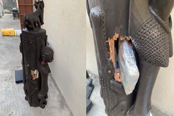 Drug consignments in wooden statue NDLEA