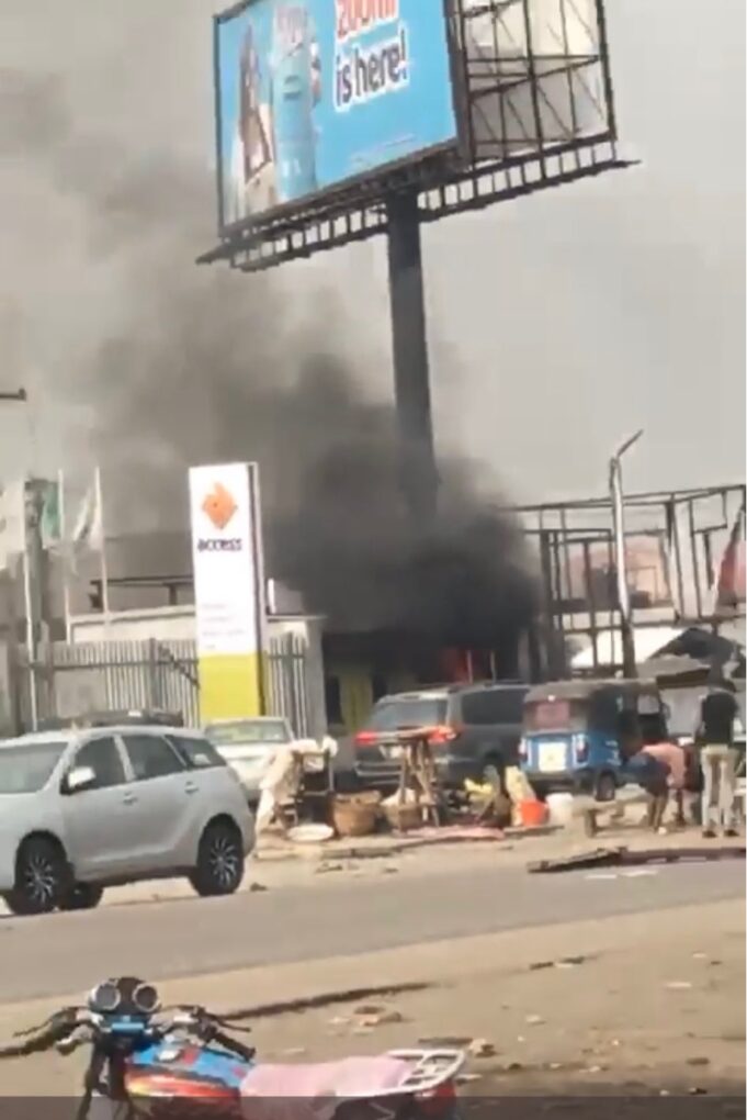 Bank razed in Delta Association, Edo, Banks