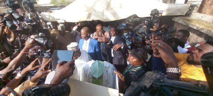 Atiku voting in Adamawa Atiku