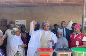 PHOTOS: Buhari, Aisha vote in Daura
