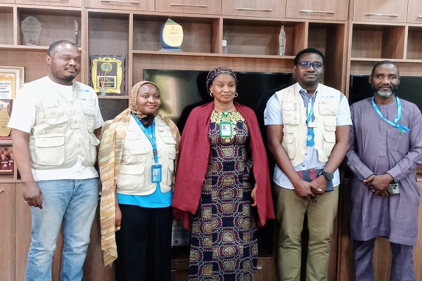 Kaduna State Commissioner for Health, Dr Amina Mohammed-Baloni, and UNICEF officials UNICEF