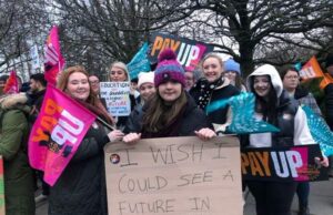 UK workers on strike as thousands protest, schools shut UK strike