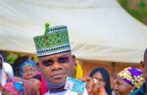 Yahaya Bello joins queue, votes in Okene