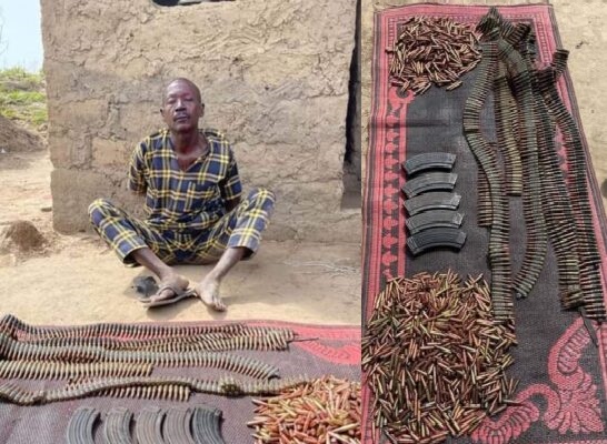 Bandits’ supplier arrested with 2,000 ammunition Ammunition