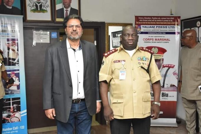 FRSC Corps Marshal, Dauda Biu, and Dangote official FRSC