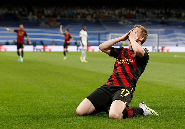 Kevin De Bruyne against Real Madrid De Bruyne