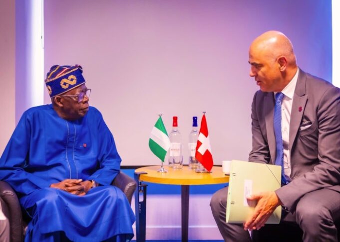 Tinubu and Swiss President, Alain Berset
