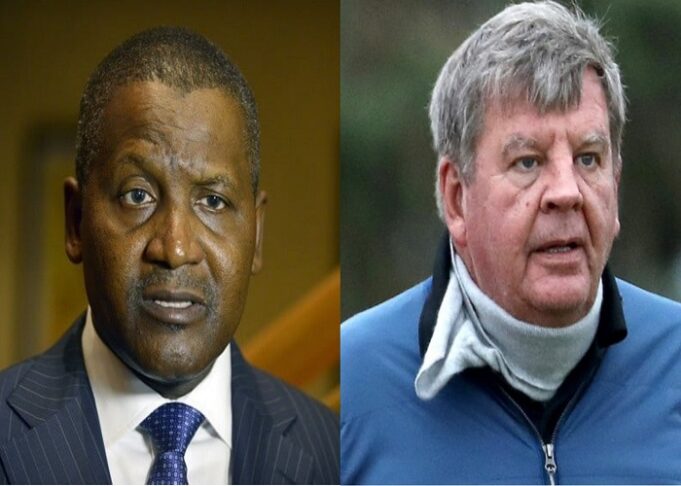 Dangote and Johann Rupert Rupert