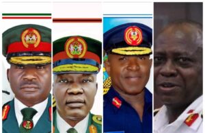 Meet the new Service Chiefs – Musa, Lagbaja, Ogalla, Abubakar, Undiandeye