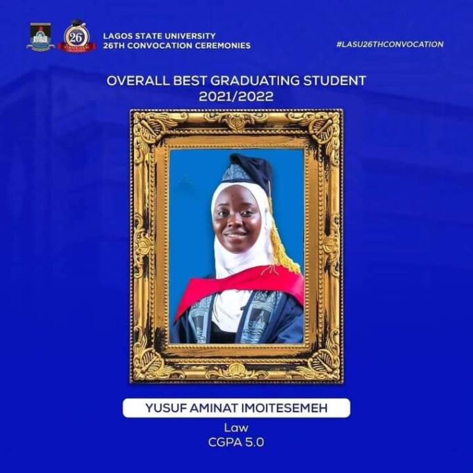 LASU overall best student, Yusuf Sanwo-Olu