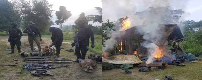 Troops raid illegal oil bunkerers’ camp in Bayelsa Troops