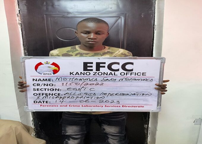 Arrested impostor in Kano EFCC Kano
