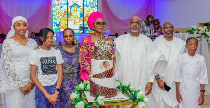 Governor Abiodun at wife's 57th birthday Abiodun