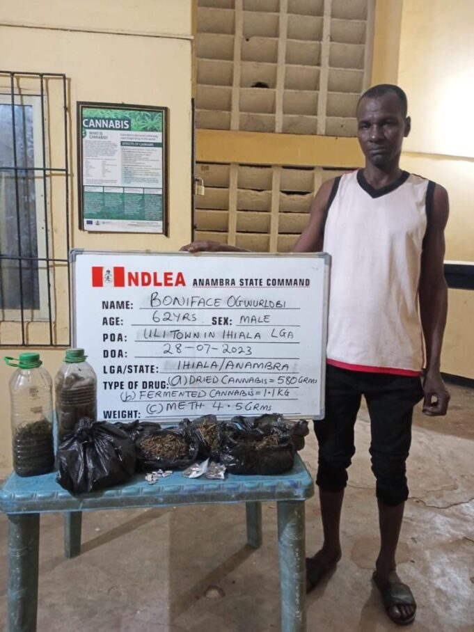 Arrested drug dealer NDLEA