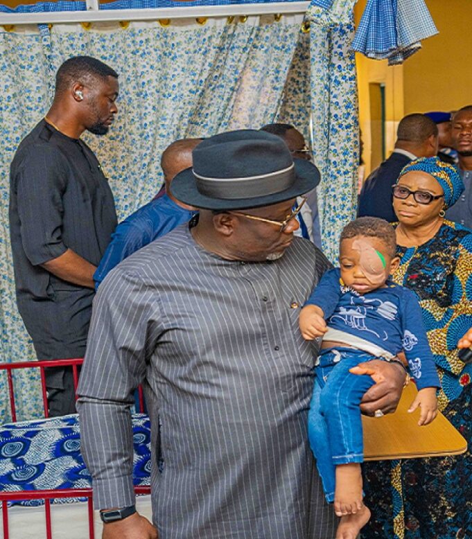 Delta governor visits family of 2-year-old boy killed by NDLEA officers
