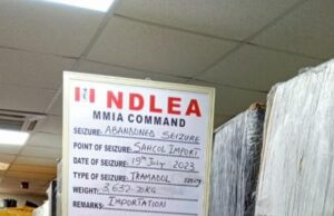 NDLEA intercepts N3.7bn worth of Tramadol at Lagos airport
