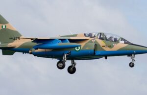 NAF crushes bandits’ hideout, frees 76 in Katsina Sahel, NAF fighter jet