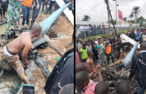 Breaking: Helicopter crashes in Lagos helicopter