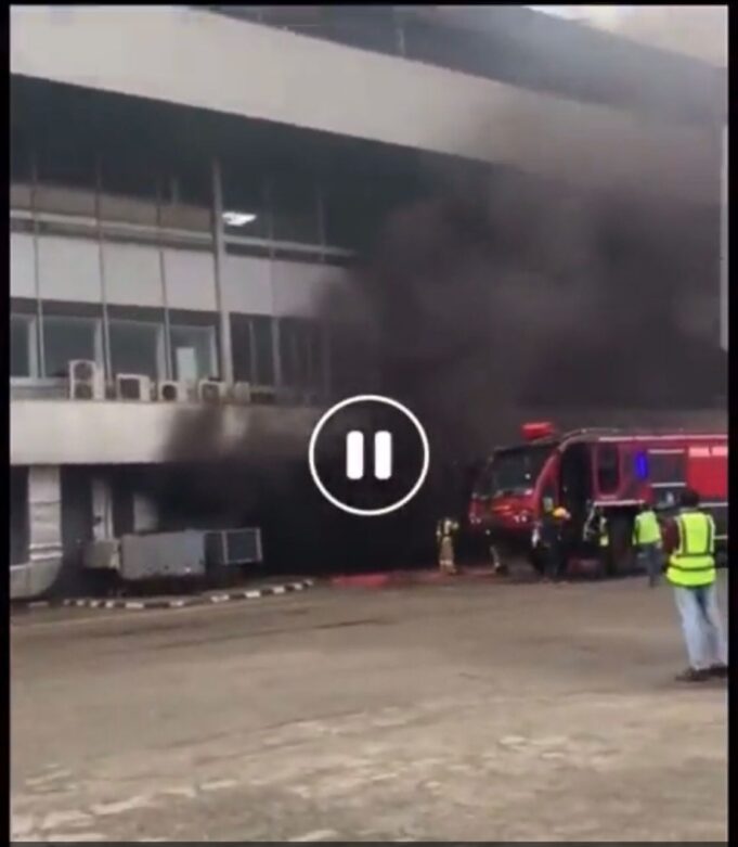 Fire guts section of Lagos airport Lagos airport