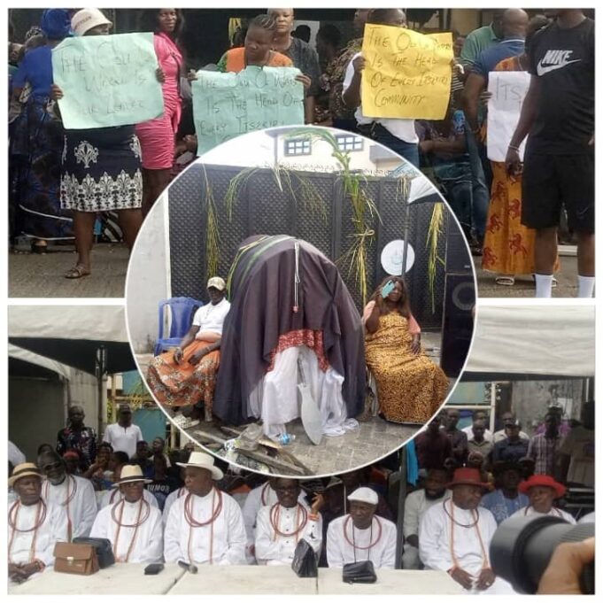 Itsekiri women protest