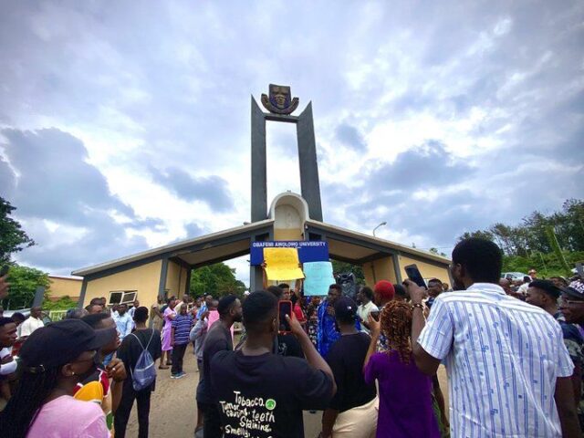 OAU students protest transport shortage, demand buses on campus