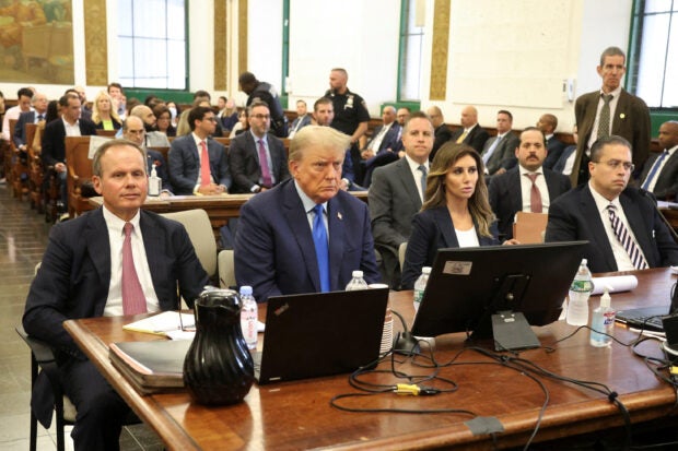 Trump in court Trump
