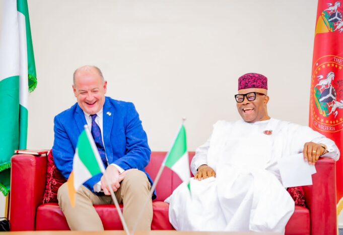 Akpabio and Ambassador of Ireland, Peter Ryan Ireland