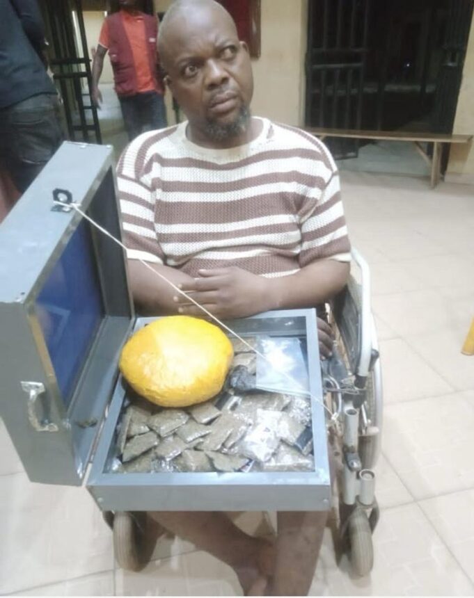 Physically challenged man