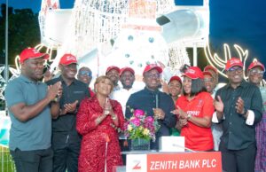Zenith Bank heralds Christmas, Yuletide seasons with Ajose Adeogun Street light-up Zenith Bank