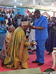 Adeboye and Pastor Olaoye Adeboye