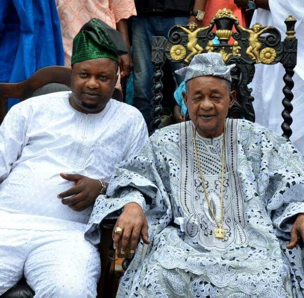 Late Alaafin and his son, AbdulFatai Adeyemi AbdulFatai Adeyemi