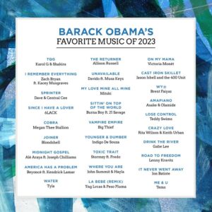 Obama’s favourite songs of 2023