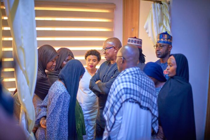 Peter Obi visits family of Nabeeha in Abuja Family