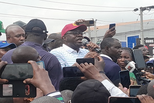 Makinde joins NLC protest in Ibadan Makinde