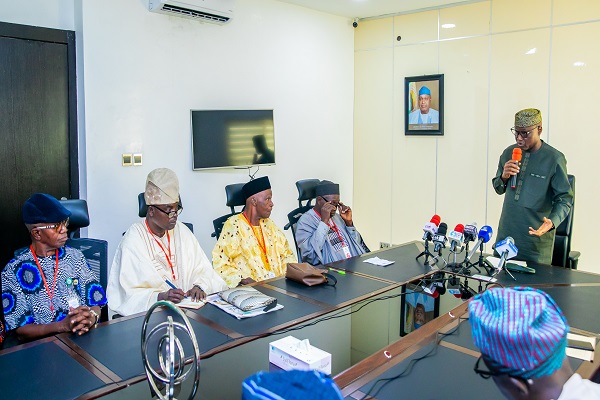 Oyebanji with Afenifere leaders Oyebanji