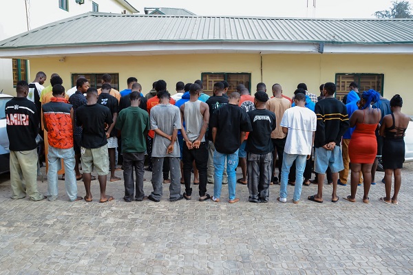 2 females, 38 others arrested for internet fraud in Abuja, Nasarawa Females