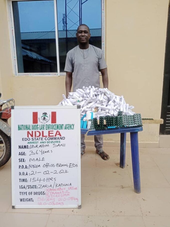 NDLEA arrests vigilante commander for drug dealing Commander