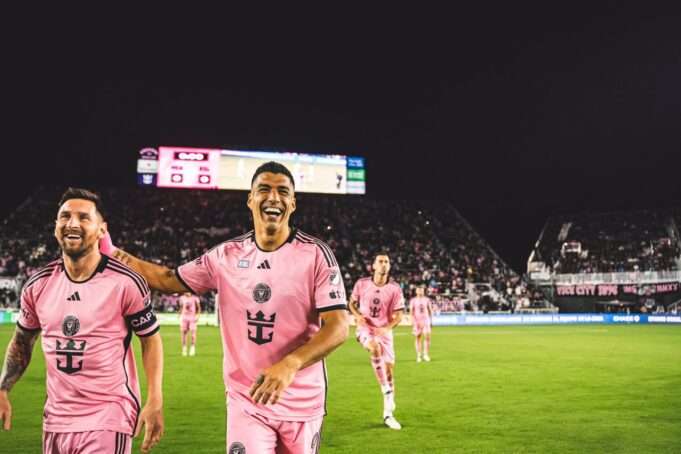 Messi and Suarez at Inter Miami MLS opener Messi