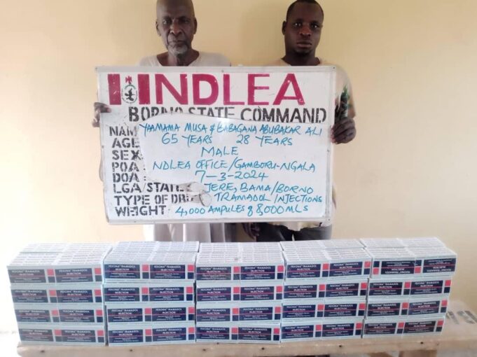 70-year-old man and other arrested for drug trafficking in Borno Borno
