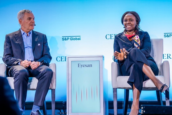 The NNPCL Executive Vice President, Upstream, Oritsemeyiwa Eyesan, at 2024 CERAWeek Conference in United States NNPCL