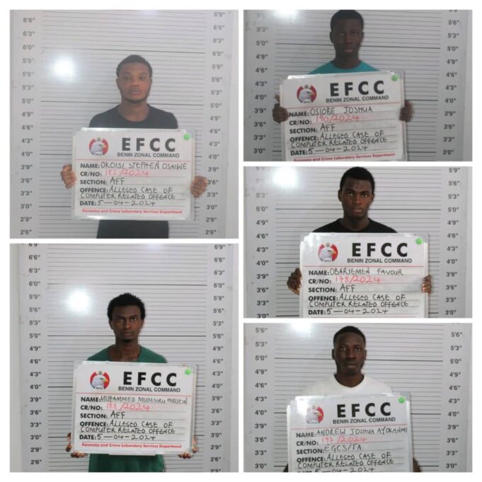 Internet fraudsters jailed in Edo State Internet fraudsters
