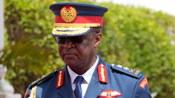 Kenya’s military chief Gen. Francis Ogolla Military chief