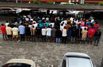EFCC arrests 117 internet fraudsters in Lagos EFCC
