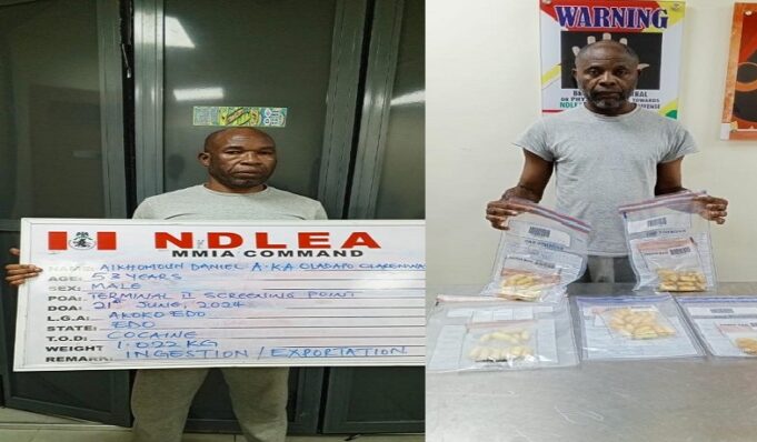 Man arrested with cocaine at Lagos airport Cocaine