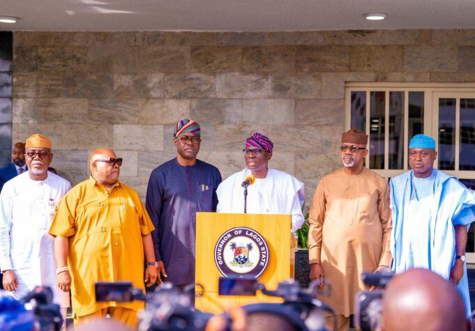 South-West governors Sanwo-Olu