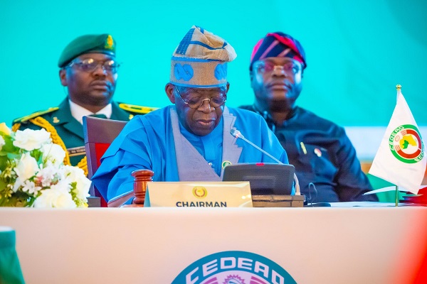 Tinubu at ECOWAS meeting ECOWAS chairman