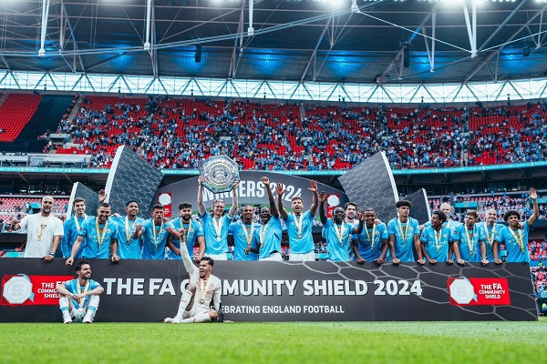 Man City win Community Shield Community Shield