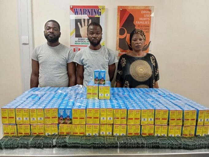Arrested cocaine dealers at Lagos airport Cocaine