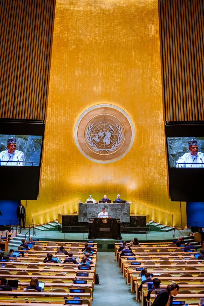 Shettima representing President Tinubu at UNGA 79 Tinubu